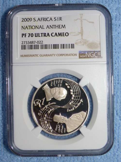 2009 NATIONAL ANTHEM SILVER R1. NGC GRADED PROOF 70 ULTRA CAMEO. FINEST KNOWN!!