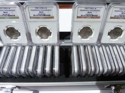 1994 PRESIDENTIAL INAUGURATION  NGC GRADED 10 X MS63  10XMS64 IN STORAGE CASE