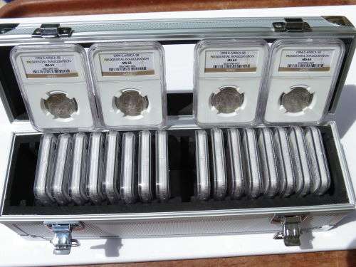 1994 PRESIDENTIAL INAUGURATION  NGC GRADED 10 X MS63  10XMS64 IN STORAGE CASE