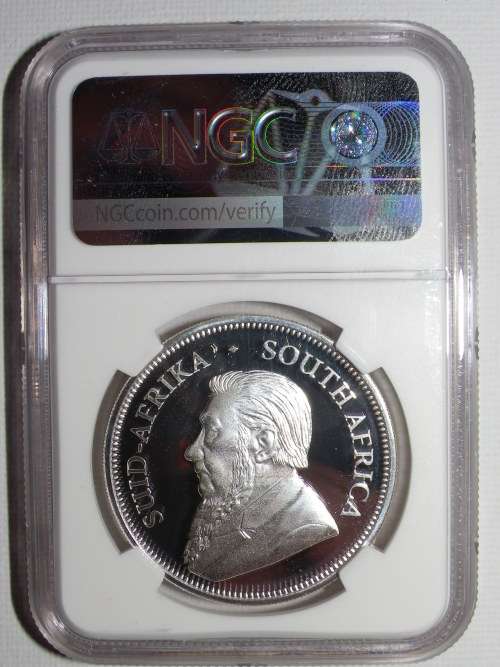 2017 PROOF SILVER 1oz KRUGERRAND. 50TH ANNIVERSARY. NGC GRADED PROOF 70 UC  FINEST GRADE!!.