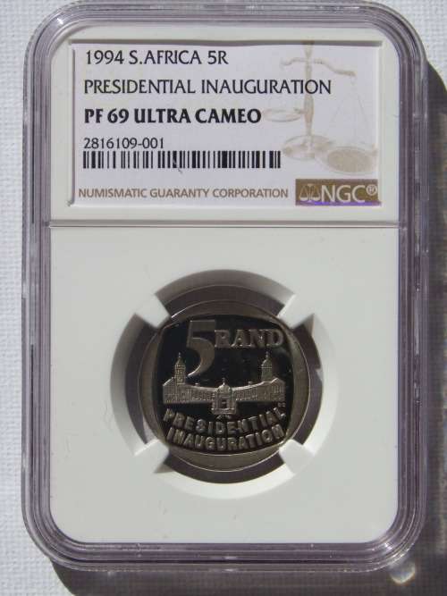 1994 PRESIDENTIAL INAUGURATION . NGC GRADED PROOF 69 ULTRA CAMEO. HIGH GRADE!