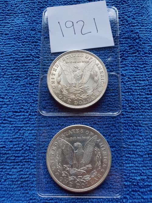 1921 USA- SILVER MORGAN DOLLARS -PRICE IS FOR BOTH-
