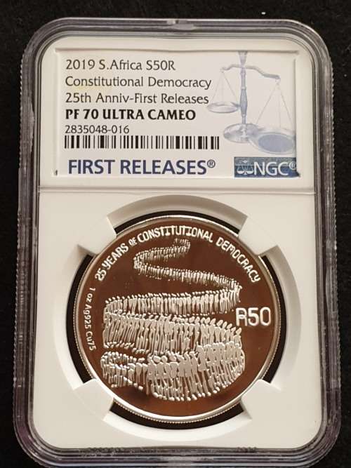 NEW!! 2019 8 PROOF COIN SET -CONSTITUTIONAL DEMOCRACY *25TH ANNIVERSARY* FINEST KNOWN !! ALL PF 70