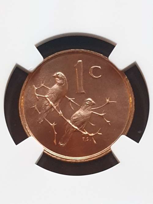 1965 SOUTH AFRICA PROOF 1c -ENGLISH- NGC GRADED PF67RB **FINEST KNOWN!! TOP POP!!