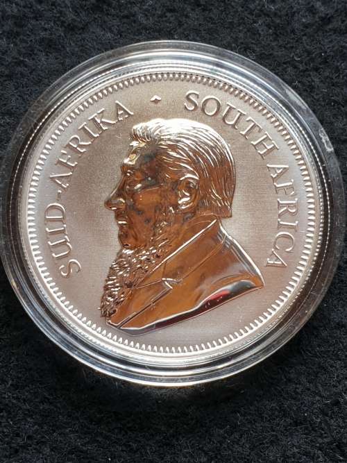 2017 1oz FINE SILVER KRUGERRAND -PREMIUM UNCIRCULATED WITH 50 YEARS PRIVY - IN CAPSULE WITH C0A