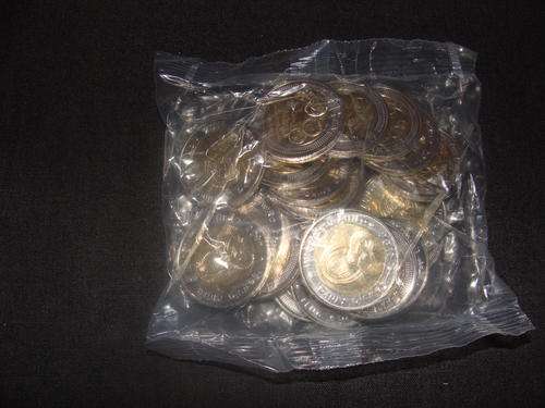 90TH ANNIVERSARY  SARB R5 COINS UNCIRCULATED SEALED IN PACKS OF 20.  BID PER PACK OF 20 COINS.