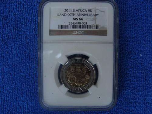 2011 SARB R5 90TH ANNIVERSARY COINS MS 66