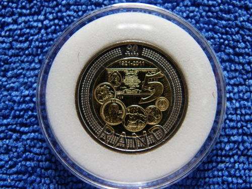 90TH ANNIVERSARY 2011 R5 COINS UNCIRCULATED IN COIN HOLDERS