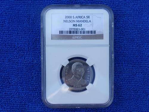 2000 SMILING MANDELA NGC MS 62