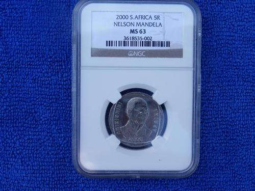 2000 SMILING MANDELA NGC MS 63