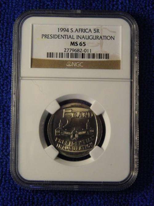 1994 PRESIDENTIAL INAUGURATION R5 NGC GRADED MS 65  BUILDING FACING FRONT