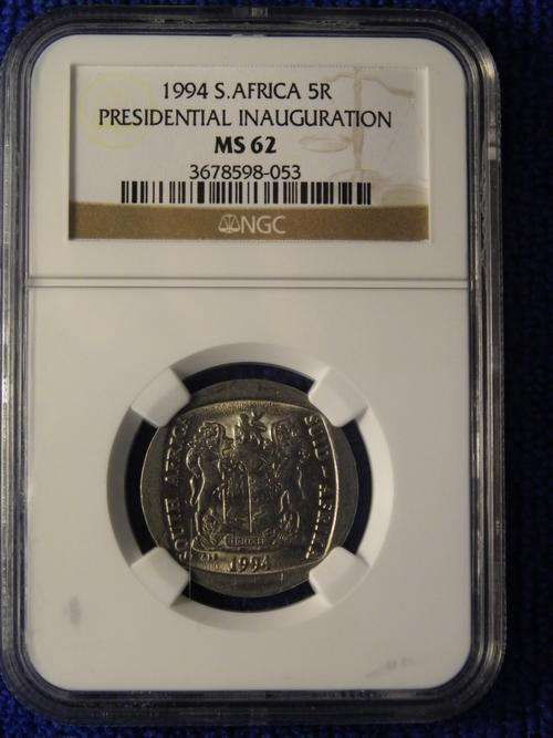 1994 PRESIDENTIAL INAUGURATION R5  NGC GRADED MS 62