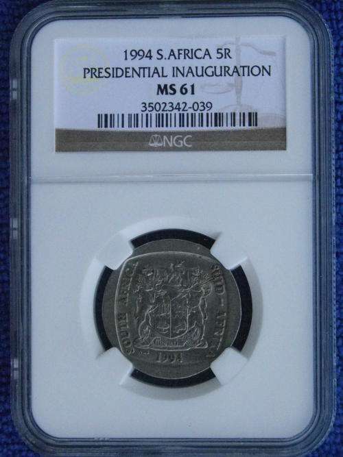 SCARCE! 1994 PRESIDENTIAL INAUGURATION R5.NGC GRADED MS61