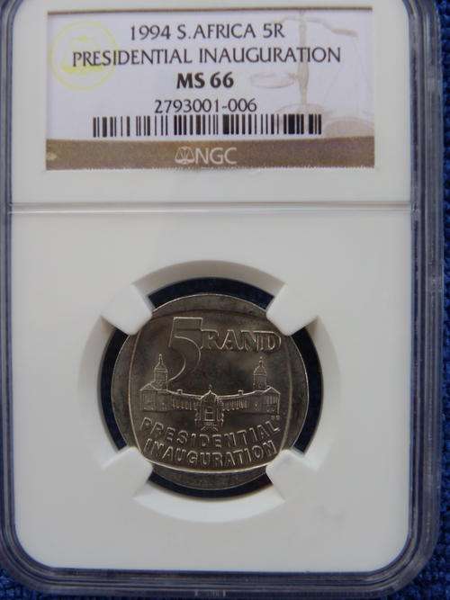 1994 PRESIDENTIAL INAUGURATION. NGC GRADED MS66. SCARCE GRADE!