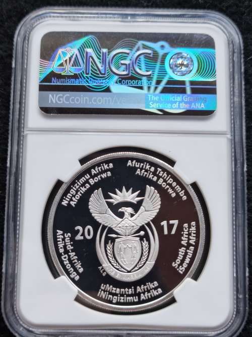 2017 SOUTH AFRICA SILVER R50 -OLIVER TAMBO 100th ANNIVERSARY OF BIRTH- NGC PF70 ULTRA CAMEO