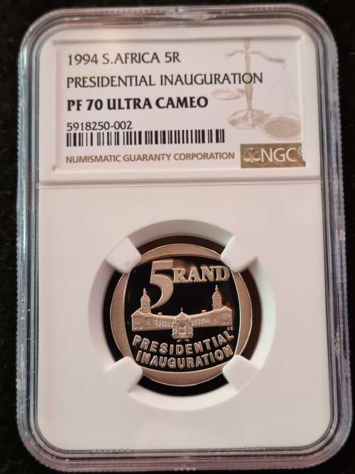 FINEST KNOWN!!! 1994 PRESIDENTIAL INAUGURATION R5 - NGC GRADED PF70 ULTRA CAMEO - TOP POP!!!