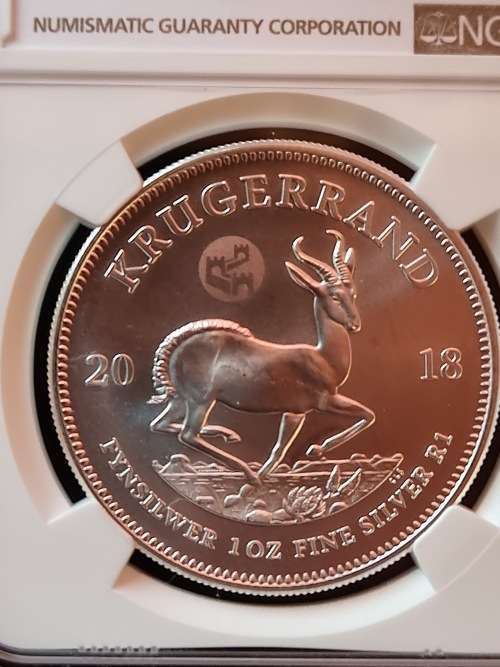 2018 SILVER KRUGERRAND -GREAT WALL 0F CHINA PRIVY- NGC MS70- FINEST KNOWN!! TOP POP!!