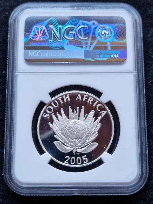 2005 SILVER R1 -ALBERT LUTHULI- NGC GRADED PF69 ULTRA CAMEO