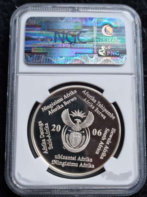 2006 SOUTH AFRICA SILVER PROOF R2 -SECRETARY BIRDS-   NGC GRADED PF69 ULTRA CAMEO