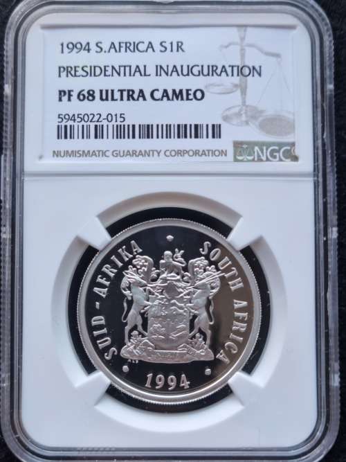 1994 SILVER R1 -PRESIDENTIAL INAUGURATION- NGC PROOF 68 ULTRA CAMEO.