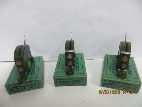Hornby  Dublo Green G3 Switch boxed - Rare x 3