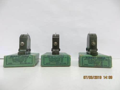 Hornby  Dublo Green G3 Switch boxed - Rare x 3