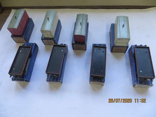 Hornby Dublo 4 x Low-sided Wagons & Containers all Boxed