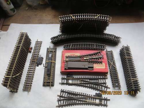 Hornby Dublo & AcHo 2 rail Track & Points x 56 items