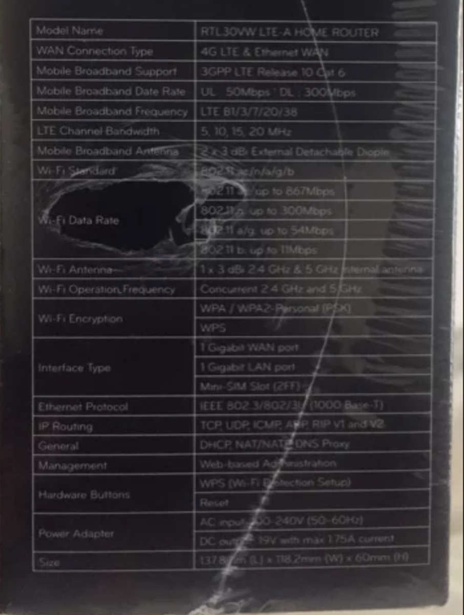 LTE MODEM PORTABLE OPEN TO ALL NETWORKS