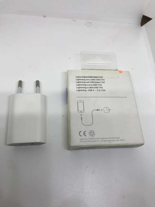 Original Apple USB Wall Plug + Sealed Boxed USB to Lightning Cable