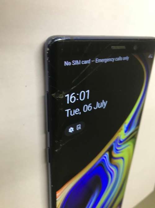 Samsung Note 9 - Cracked Screen and Cracked Back Glass