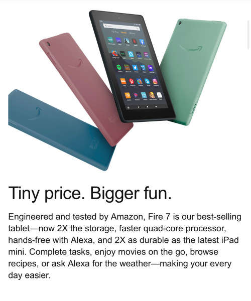 KINDLE FIRE 7 TABLET