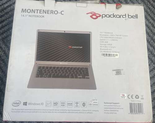 Clearance: PACKARD BELL MONTERO C 14.1` NOTEBOOK