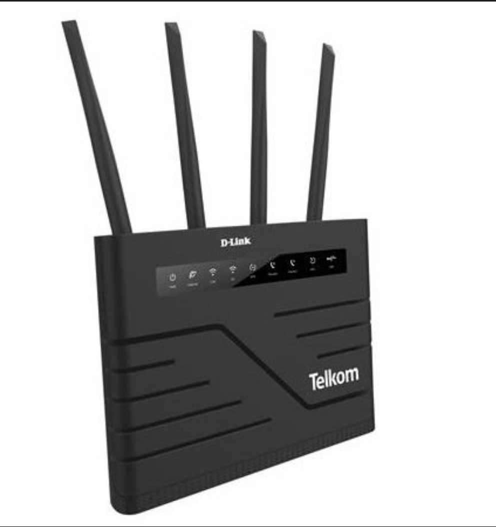 D-Link Fibre Ready Wireless AC1200 4-Port Modem Router - new