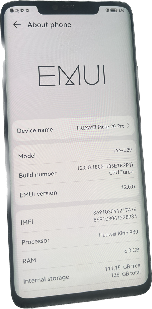 Warehouse Clearance : Huawei Mate 20 Pro - Power button fault- Spares / Repairs