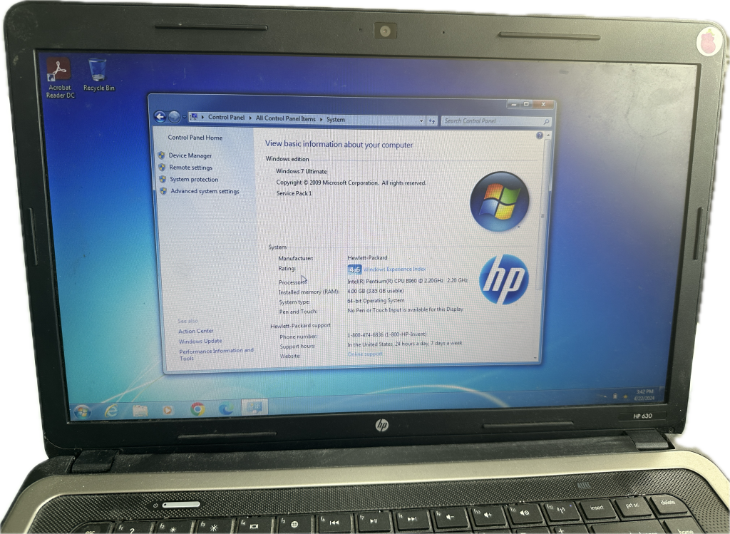 Clearance:  HP laptop