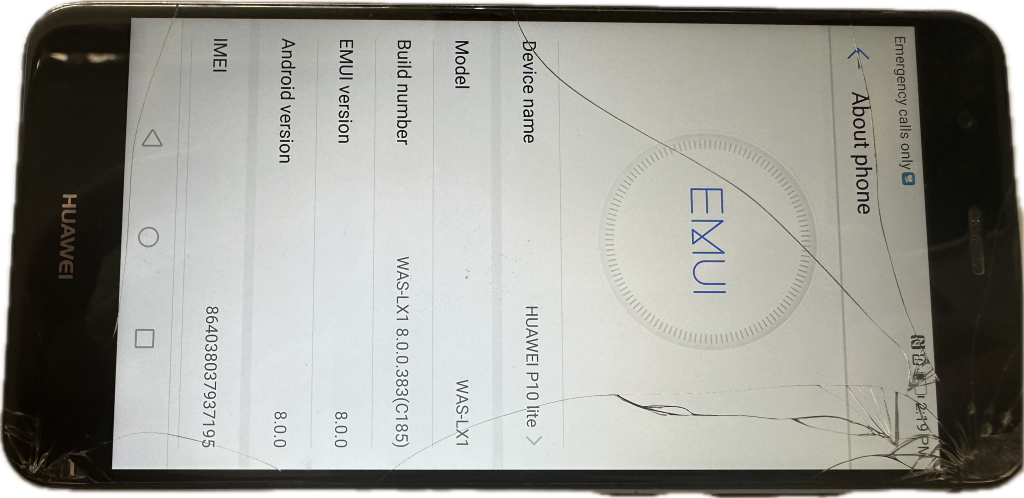 Clearance:  Huawei P10 Lite - Cracked  Screed