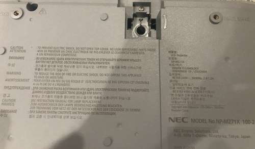 NEC Projector - NP-M271XG