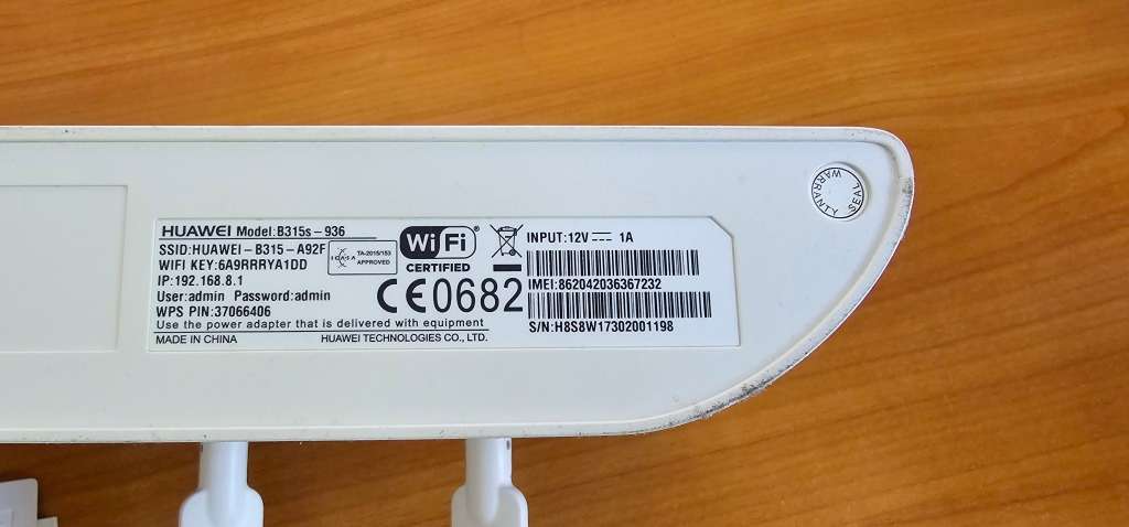 Huawei 4G wifi router