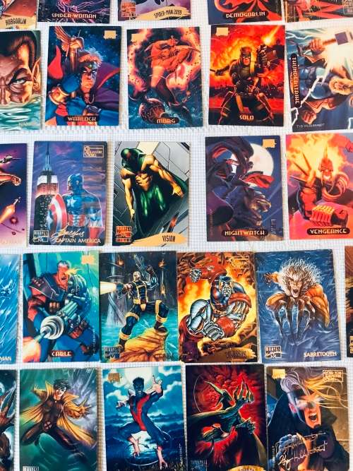 Marvel Masterpiece Tarding Cards from the 90`s