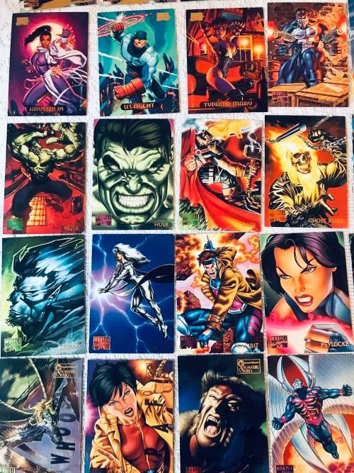 Marvel Masterpiece Tarding Cards from the 90`s