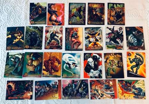 Marvel and DC Superhero collectible cards