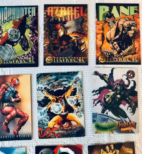 Marvel and DC Superhero collectible cards