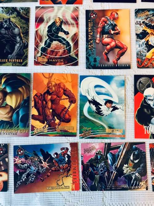 Marvel and DC Superhero collectible cards