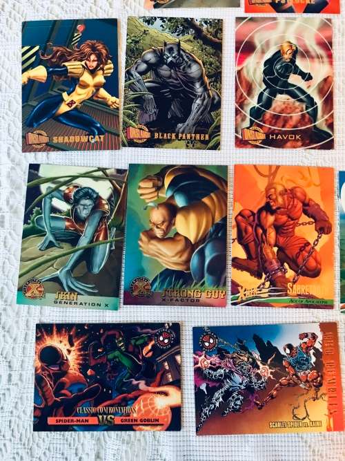 Marvel and DC Superhero collectible cards