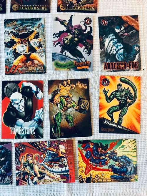 Marvel and DC Superhero collectible cards