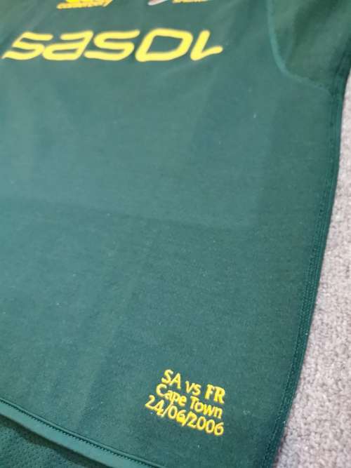 Rugby Jersey - Springbok Match Worn Gary Botha