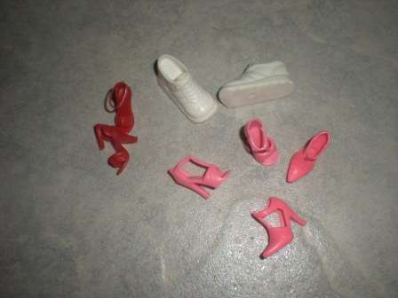 Barbie Fashion House, Barbie Shoes, 4 pairs