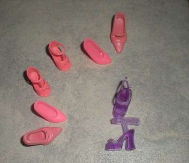 Barbie Fashion House, Barbie Shoes, 4 pairs