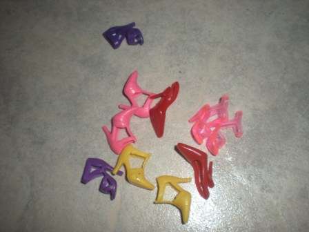 Barbie Fashion House, Barbie Shoes, 5 pairs